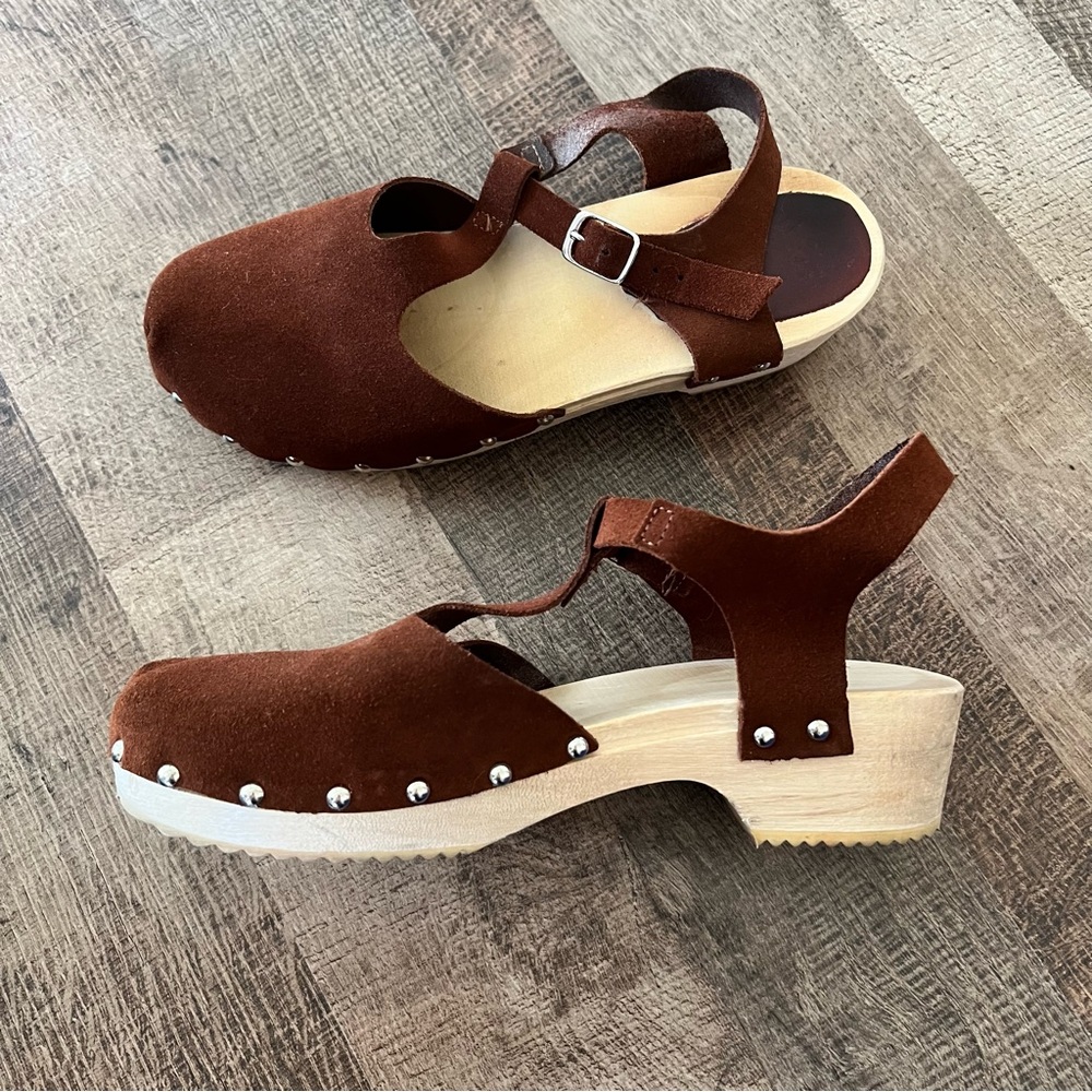 ASOS Italian Mary Jane stud clogs